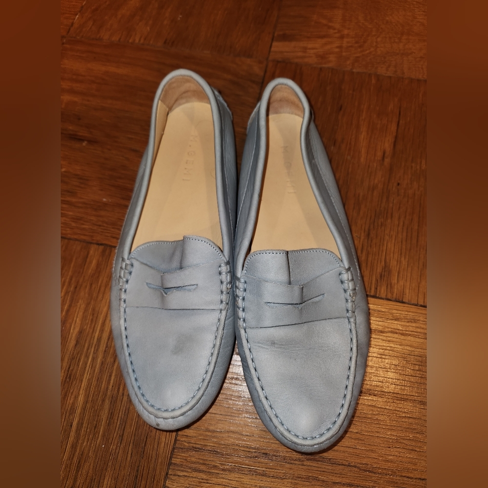 M Gemi Pastoso driving loafer, sky blue, size 40